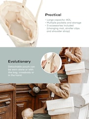 Babymoov Cream Tote Multi Functional 2 in 1 Changing Bag - Image 4 of 6