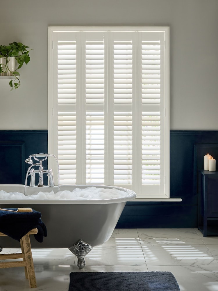 Silk White Malvern Made to Measure Shutters - Image 1 of 7