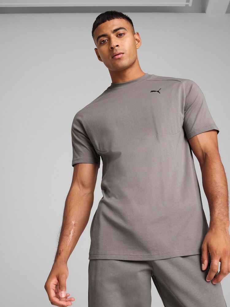 Puma Grey PUMATECH T-Shirt - Image 1 of 5 Puma Grey PUMATECH T-Shirt - Image 1 of 5