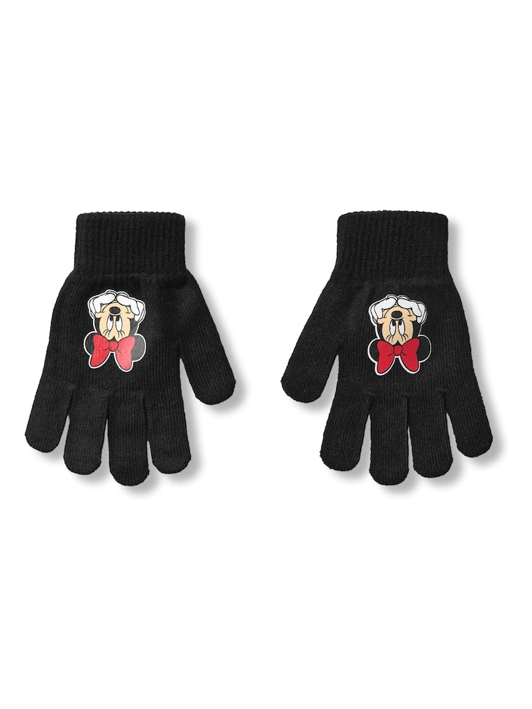 Vanilla Underground Black Kids Disney Character Winter Hat And Gloves Set - Image 2 of 5