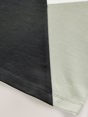 Black/White Short Sleeve Colourblock T-Shirt (3mths-7yrs) - Image 4 of 4