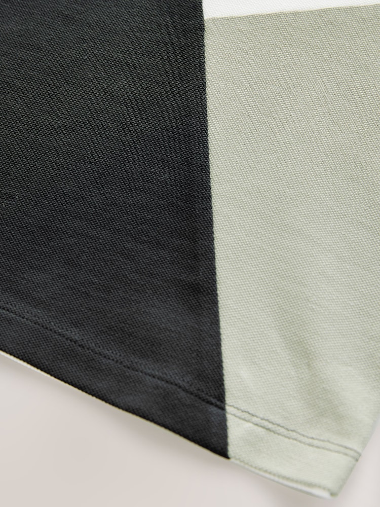 Black/White Short Sleeve Colourblock T-Shirt (3mths-7yrs) - Image 4 of 4