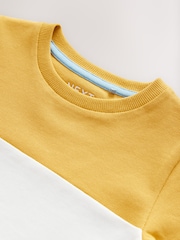 Blue/Yellow Short Sleeve Colourblock T-Shirt (3mths-7yrs) - Image 3 of 4