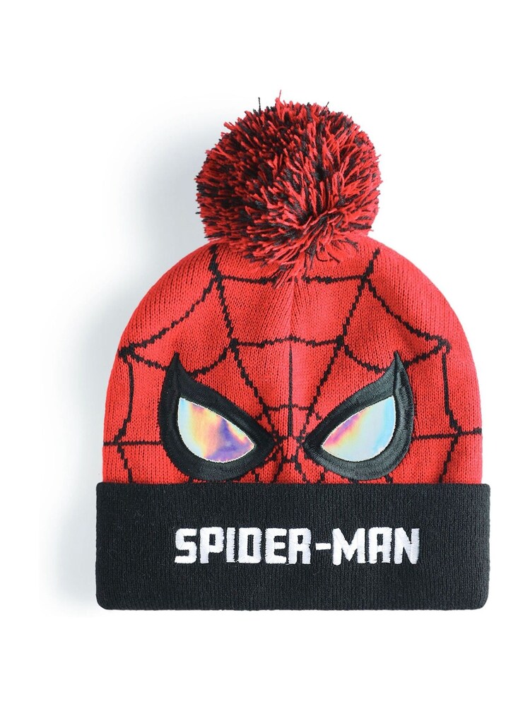 Vanilla Underground Red Marvel Spider-Man Boys Hat & Gloves Set - Image 2 of 6 Vanilla Underground Red Marvel Spider-Man Boys Hat & Gloves Set - Image 2 of 6