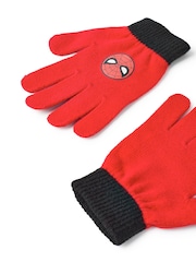 Vanilla Underground Red Marvel Spider-Man Boys Hat & Gloves Set - Image 4 of 6