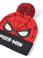 Vanilla Underground Red Marvel Spider-Man Boys Hat & Gloves Set - Image 5 of 6