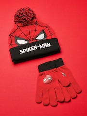 Vanilla Underground Red Marvel Spider-Man Boys Hat & Gloves Set - Image 6 of 6
