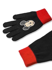 Vanilla Underground Black Chrome Kids Disney Character Winter Hat And Gloves Set - Image 3 of 5