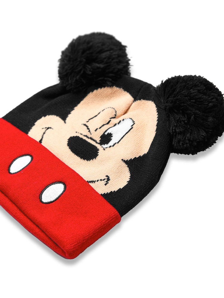 Vanilla Underground Black Chrome Kids Disney Character Winter Hat And Gloves Set - Image 5 of 5