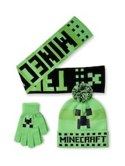 Vanilla Underground Minecraft Boys Hat, Gloves & Scarf Set - Imagem 1 de 5