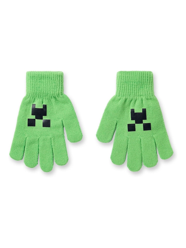 Vanilla Underground Minecraft Boys Hat, Gloves & Scarf Set - Imagem 2 de 5
