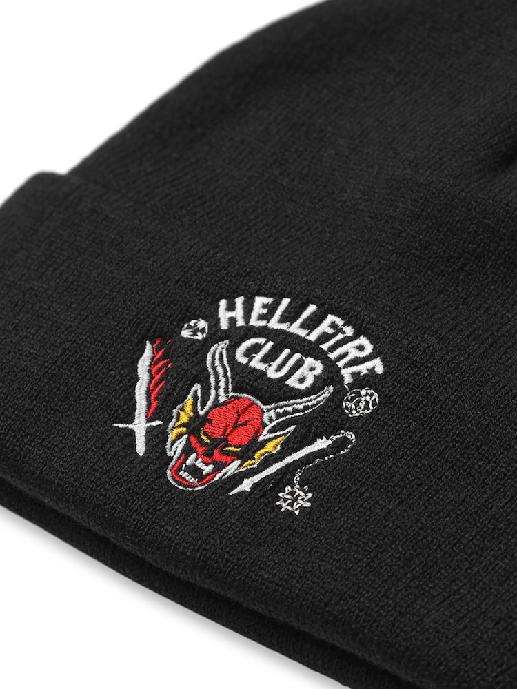Vanilla Underground Multi Black Adults Stranger Things Beanie Hat - Image 5 of 5