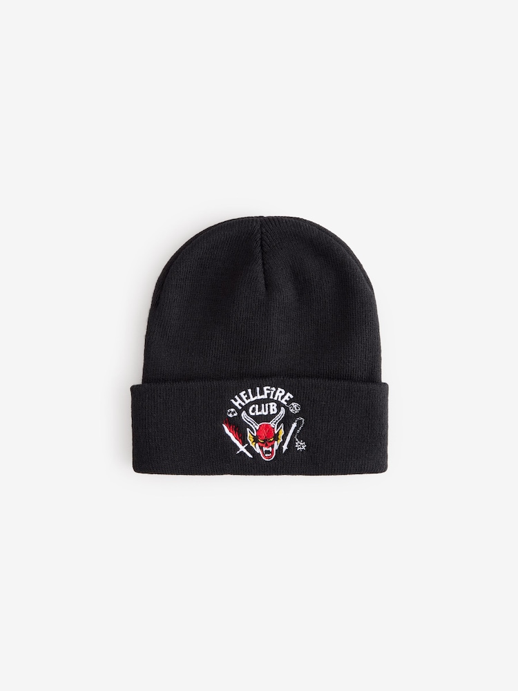 Vanilla Underground Multi Black Adults Stranger Things Beanie Hat - Image 6 of 6