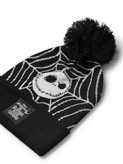 Vanilla Underground Black Disney Nightmare Before Christmas Winter Hat Beanie and Gloves Set - Image 5 of 5
