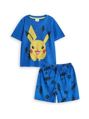 Vanilla Underground Blue Boys Pokémon Pikachu Short leg Pyjamas - Image 1 of 6