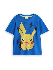 Vanilla Underground Blue Boys Pokémon Pikachu Short leg Pyjamas - Image 2 of 6