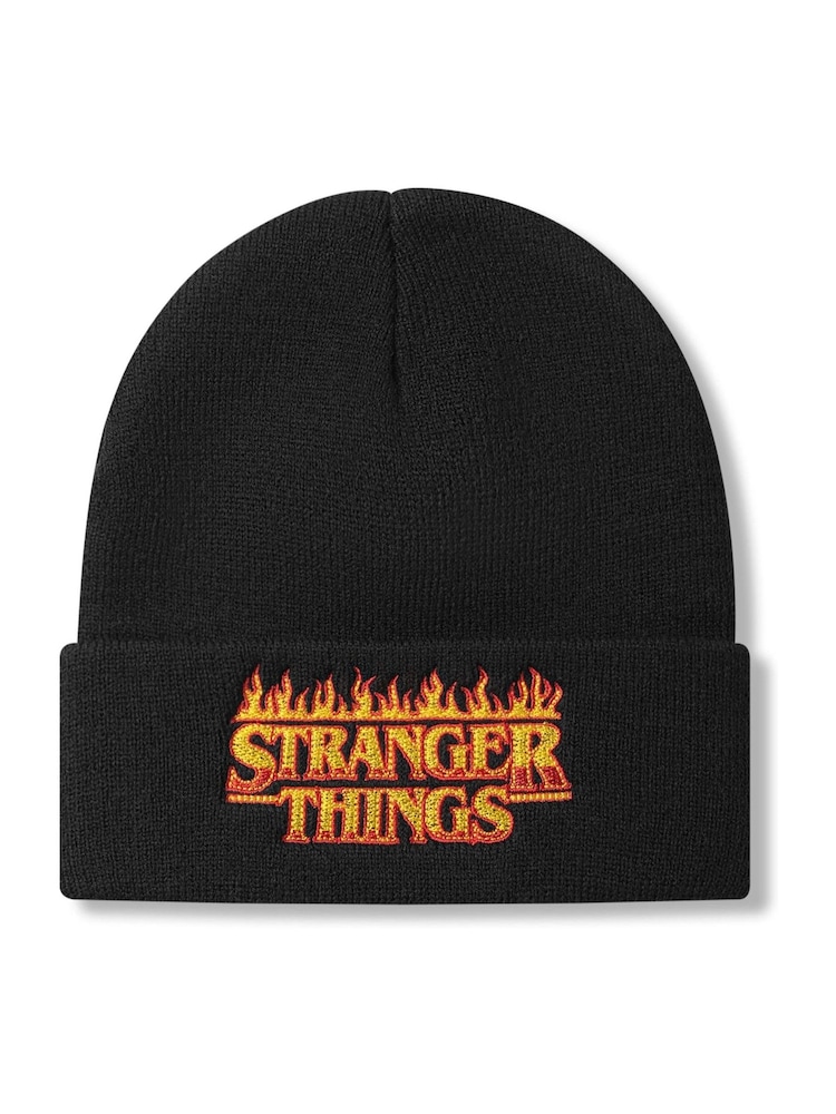 Vanilla Underground Black Adults Stranger Things Beanie Hat - Image 2 of 5
