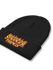 Vanilla Underground Black Adults Stranger Things Beanie Hat - Image 4 of 5