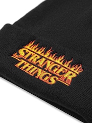 Vanilla Underground Black Adults Stranger Things Beanie Hat - Image 5 of 5