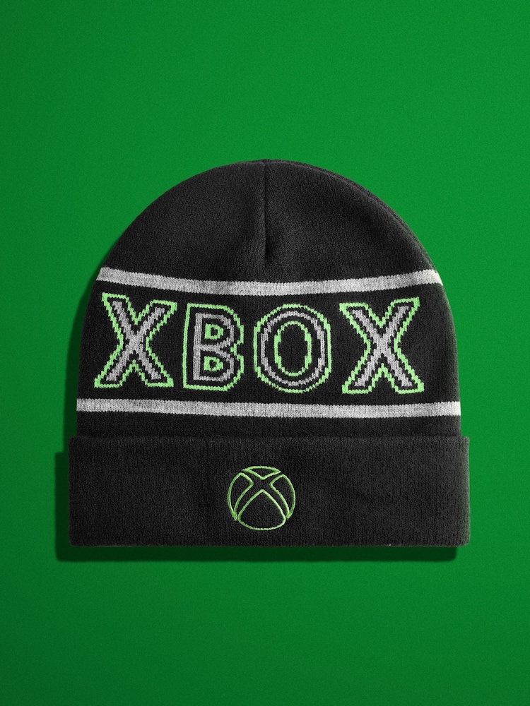 Vanilla Underground Black Xbox Boys Winter Beanie Hat - Image 6 of 6 Vanilla Underground Black Xbox Boys Winter Beanie Hat - Image 6 of 6