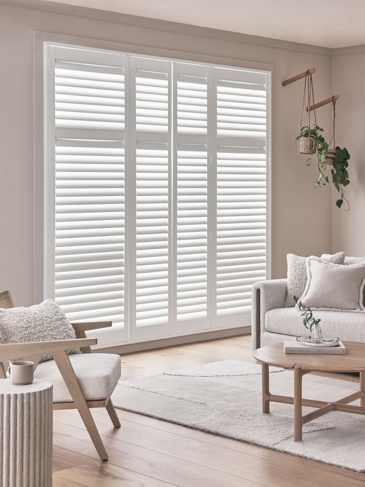 Cloud White Hartford Made to Measure Shutters - Image 2 of 6
