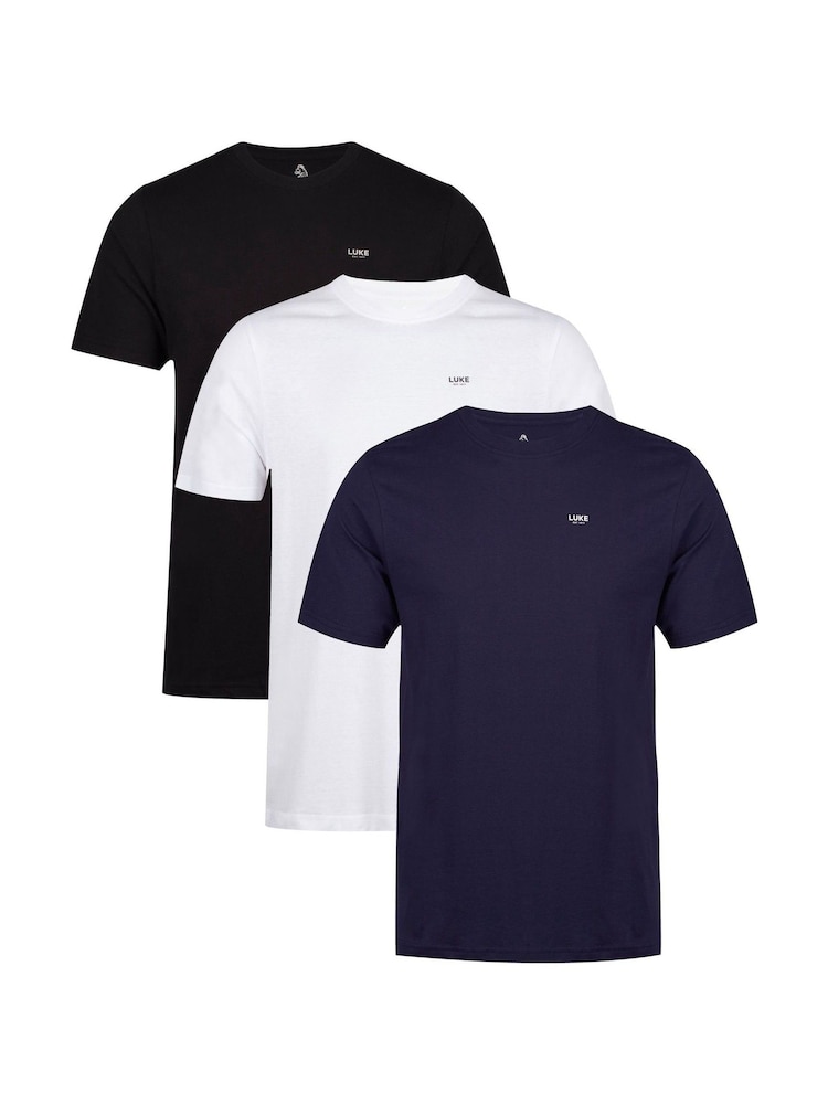 Luke 1977 Magic 100% Cotton Black T-Shirts 3 Pack - Image 1 of 11