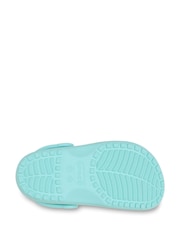 Crocs Blue Kids Classic Floral Cut Out Clogs - Image 4 of 7