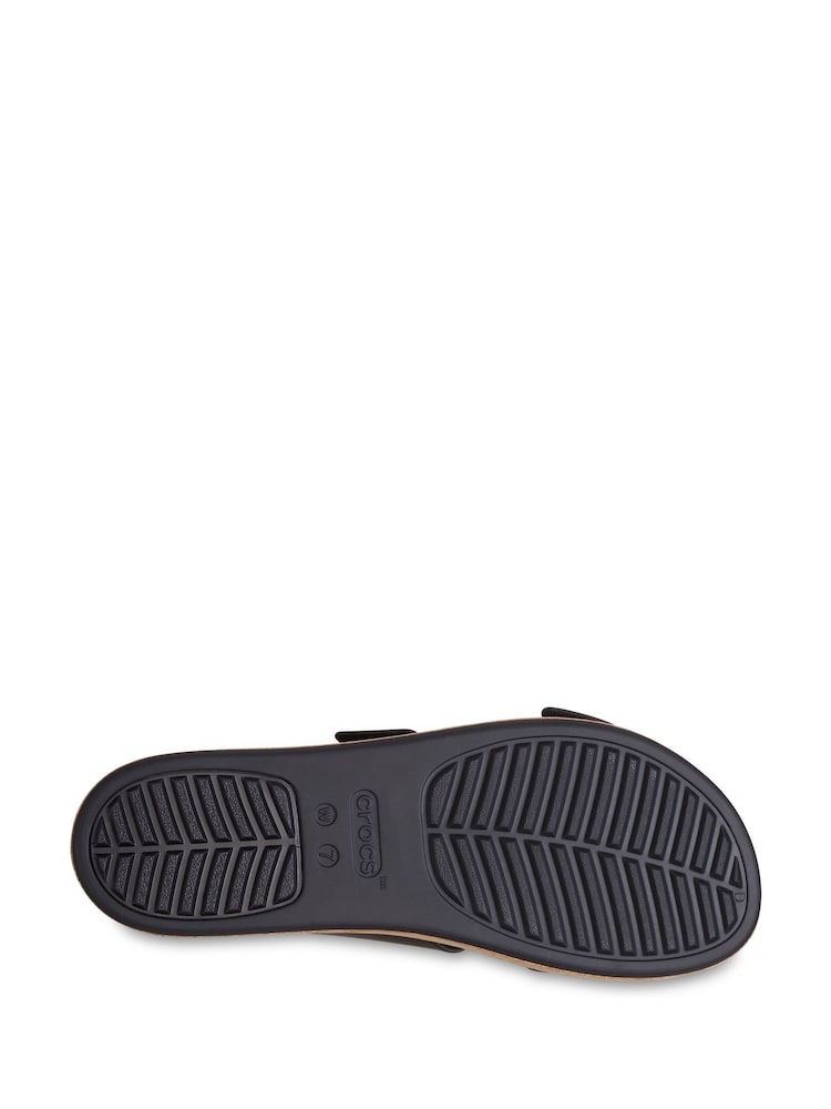 Crocs Black Brooklyn Cork Buckle Wedge Sandals - Image 7 of 7