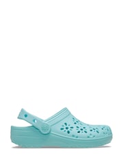 Crocs Kids Classic Floral Cut Out Clog Shoes - Slika 1 iz 7
