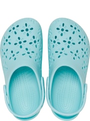 Crocs Kids Classic Floral Cut Out Clog Shoes - Slika 5 iz 7