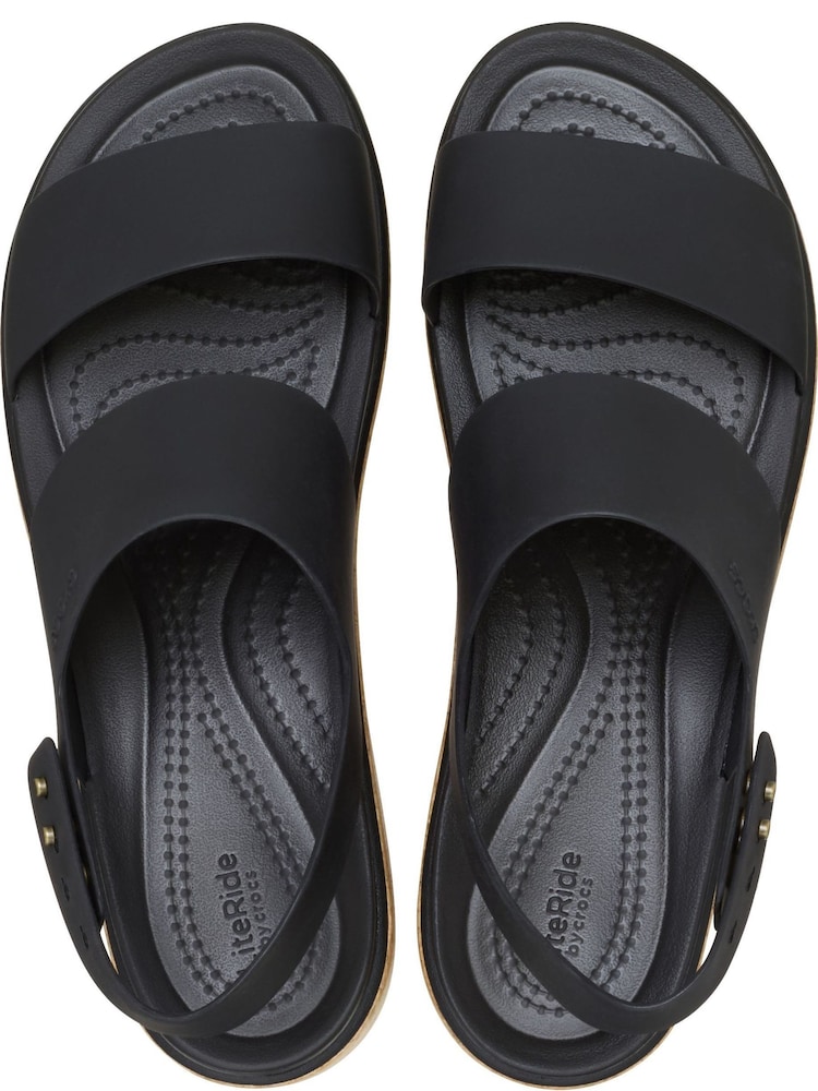 Buy Crocs Black Brooklyn Cork Low Wedge Sandals from the Next UK