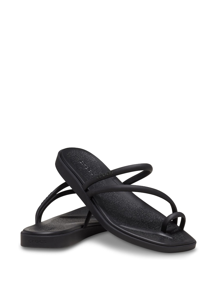 Crocs Black Miami Toe Loop Sandals - Image 1 of 7