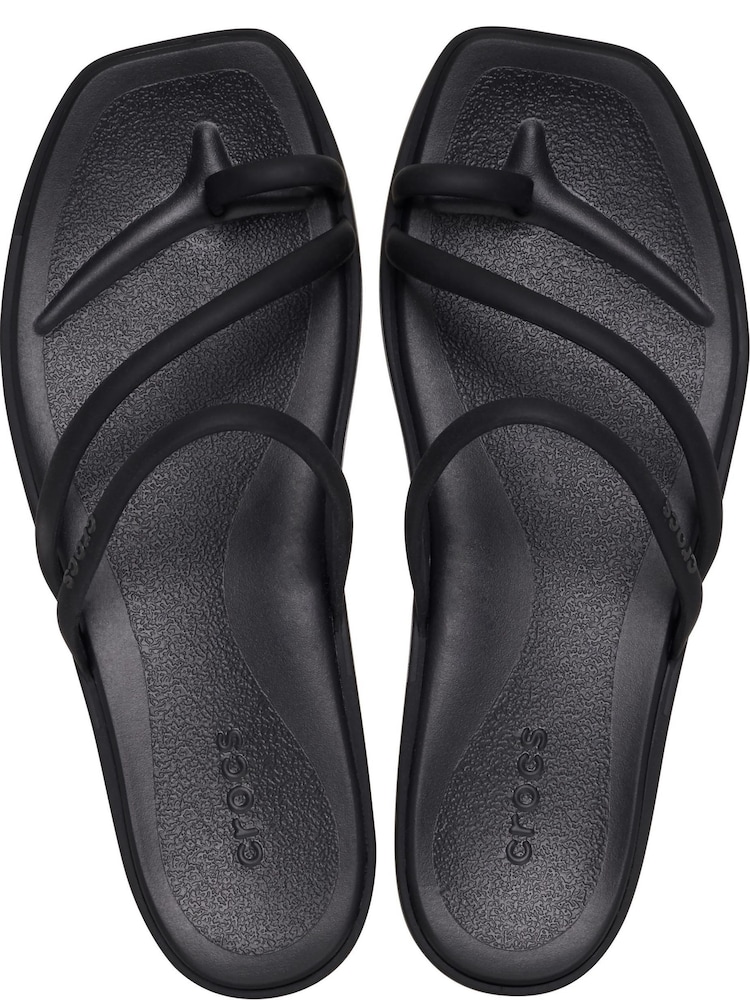 Crocs Black Miami Toe Loop Sandals - Image 5 of 7