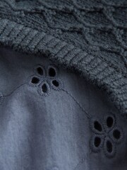 Navy Mock Layer Knit Jumper (3mths-7yrs) - Image 7 of 8