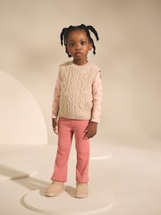 Pink Knitted Jumper and Leggings Set (3mths-7yrs) - Image 1 of 7