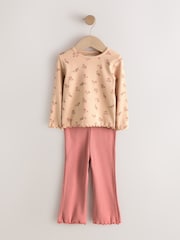 Pink Knitted Jumper and Leggings Set (3mths-7yrs) - Image 5 of 7