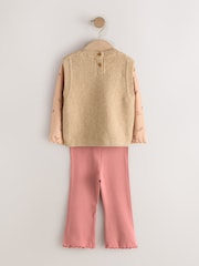 Pink Knitted Jumper and Leggings Set (3mths-7yrs) - Image 6 of 7