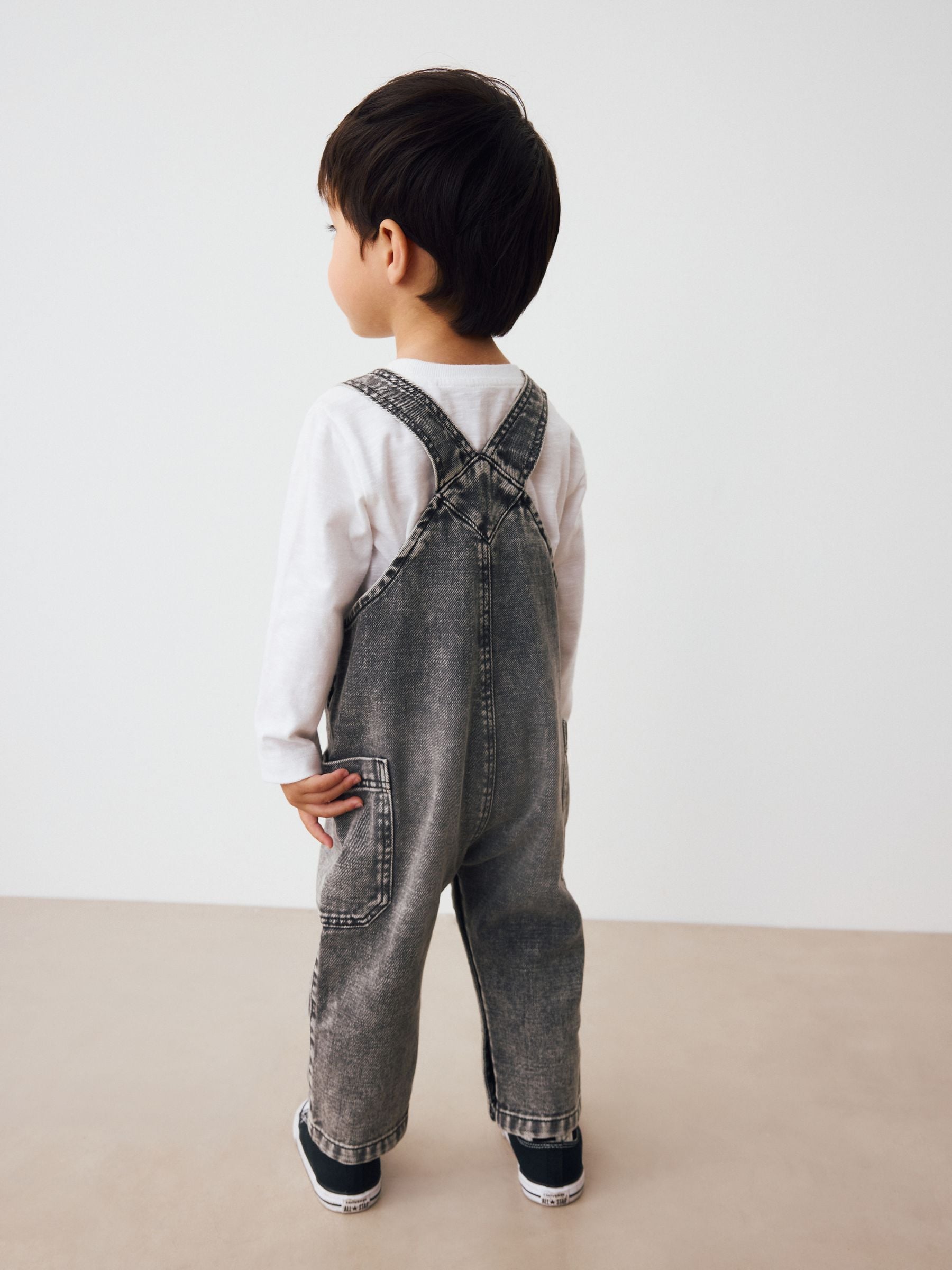 Buy Grey Dungarees (3mths-7yrs) from Next USA