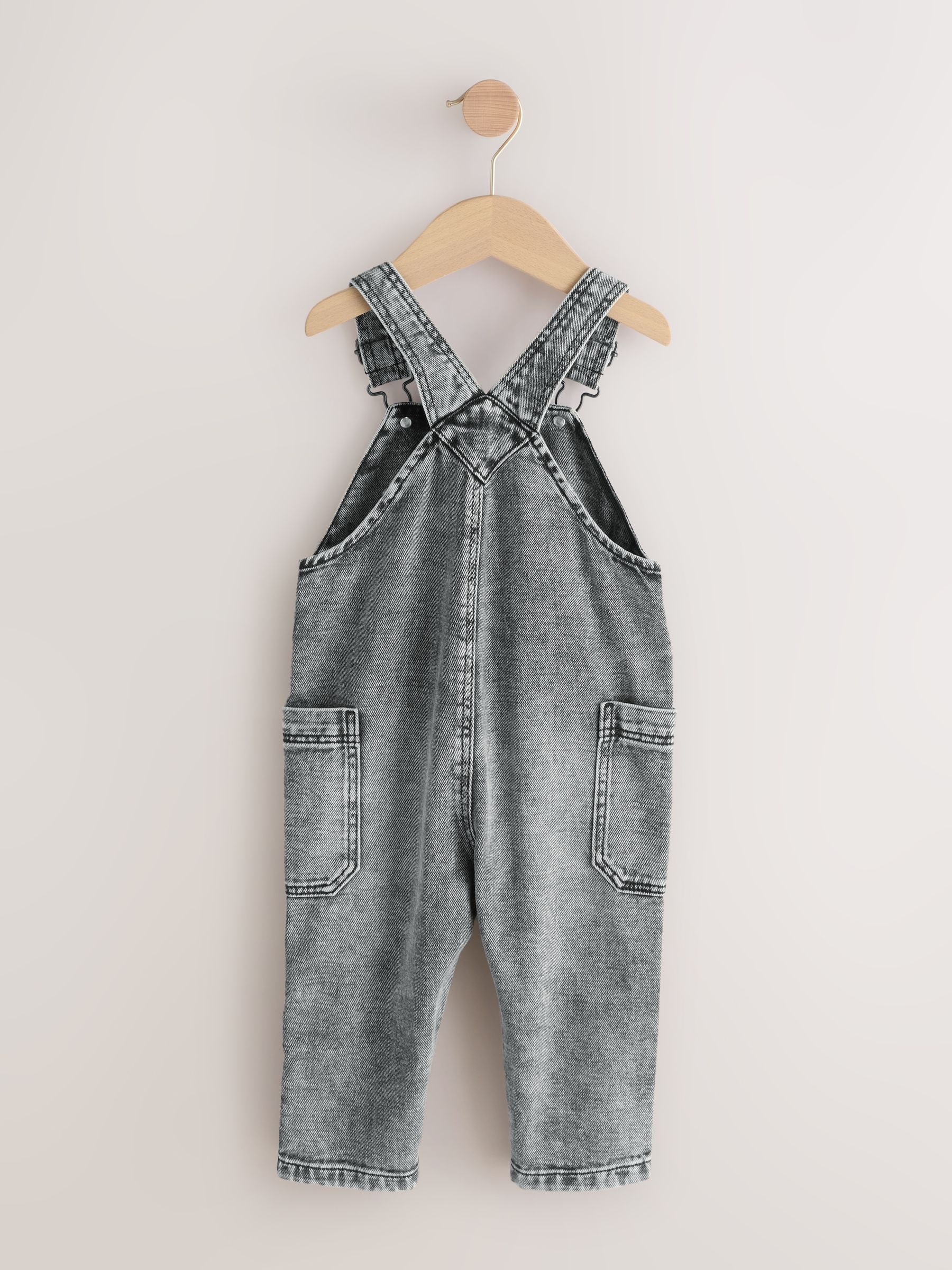 Grey Jean Dungarees Dress Buy Grey Denim Dungarees (3mths-7yrs
