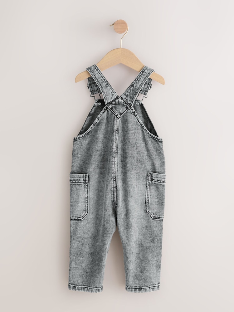 Boys Next Grey Dungarees (3mths-7yrs) 6 - 7 Years