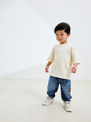 Mid Blue Dog Cargo Jeans (3mths-7yrs) - Image 2 of 4