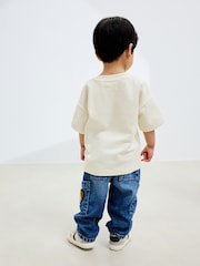 Mid Blue Dog Cargo Jeans (3mths-7yrs) - Image 3 of 4