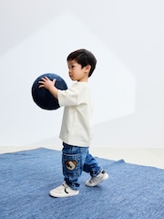 Mid Blue Dog Cargo Jeans (3mths-7yrs) - Image 4 of 4