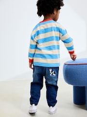 Mid Blue Farm Character Pull On Jeans (3mths-7yrs) - Image 4 of 7