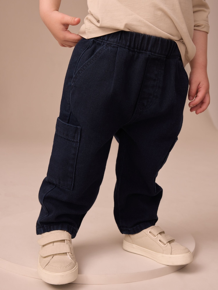 Dunkelblau - Cargo-Jeans (3M.–7J.) - Bild 1 von 4