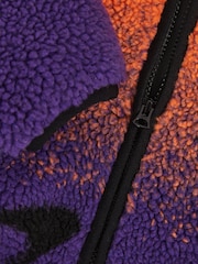 Reiss Papaya Orange/Purple Drift 9-13 yrs Unisex Fit McLaren F1 Team Ombré Fleece Jacket - Image 8 of 8