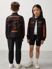 Reiss Black Wanden 3-9 yrs Unisex Fit McLaren F1 Team Technical Logo Jacket - Image 1 of 8