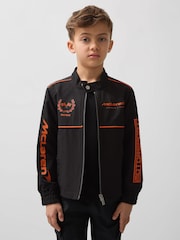 Reiss Black Wanden 3-9 yrs Unisex Fit McLaren F1 Team Technical Logo Jacket - Image 3 of 8