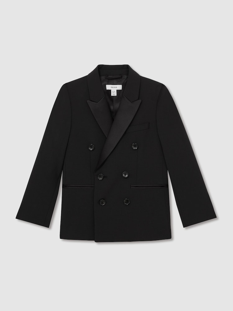 Reiss Knightsbridge Db Wool-Blend Double-Breasted Tuxedo Jacket - Imagen 1 de 4