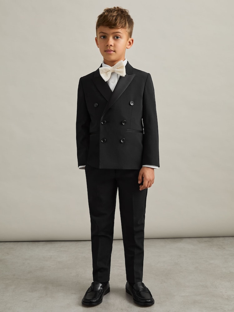 Reiss Knightsbridge Db Wool-Blend Double-Breasted Tuxedo Jacket - Imagen 2 de 4